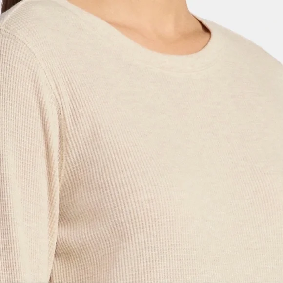 Top thermal womens new size M 8-10 cotton polyester Time and Tru - Picture 4 of 4